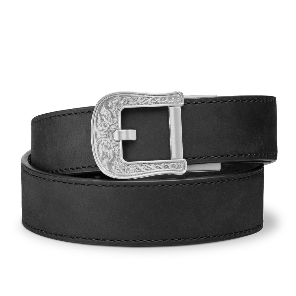 Unknown Kore Essentials 1.5 Inch Western EDC Gun Belt and Buckle - Black, Rodeo (Color: Black, Buckle: Rodeo)