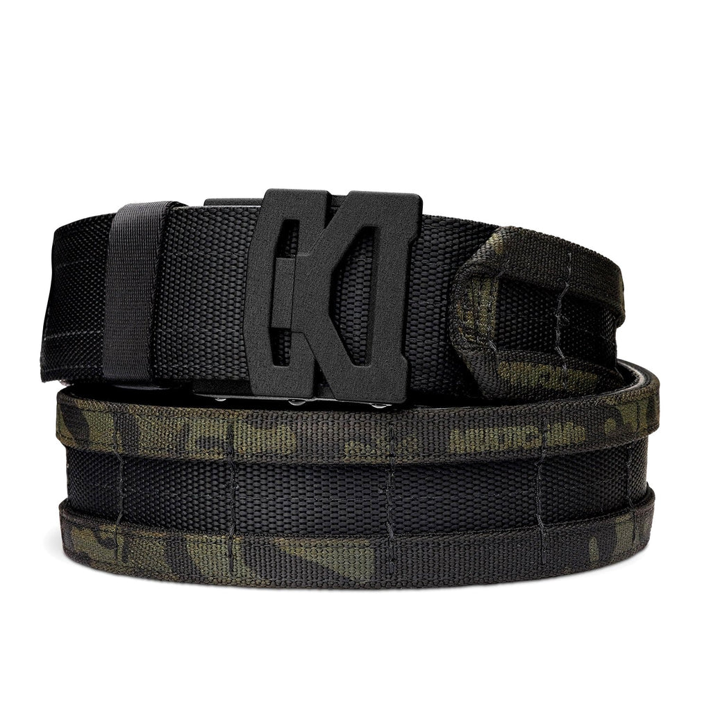 Unknown Kore Essentials 1.75 Inch Battle Belt with Inner Belt and Buckle (Color: Multicam Black, Buckle: B2, Inner Belt: Padded)