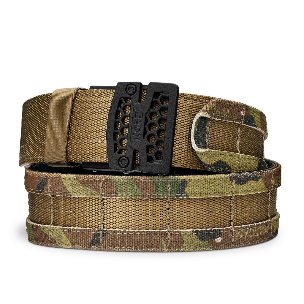 Unknown Kore Essentials 1.75 Inch Battle Belt with Inner Belt and Buckle (Color: Multicam, Buckle: B1, Inner Belt: Non-Padded)