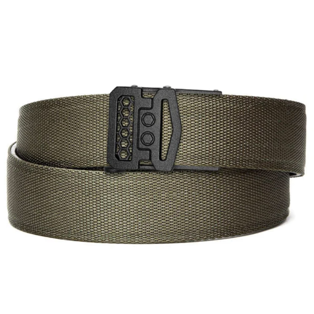 Unknown Kore Essentials 1.5 Inch Nylon EDC Gun Belt and Buckle - Ranger Green, X10 (Color: Ranger Green, Buckle: X10)