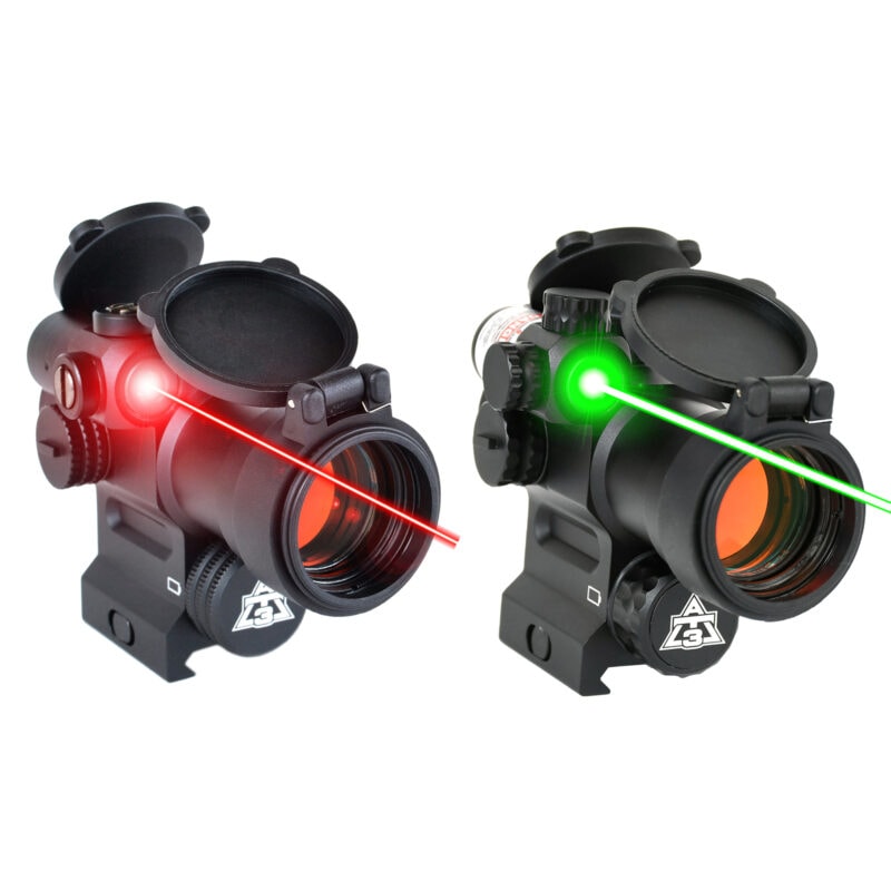 AT3™ LEOS™ 2 MOA Red Dot Sight - Integrated Laser Sight & Riser