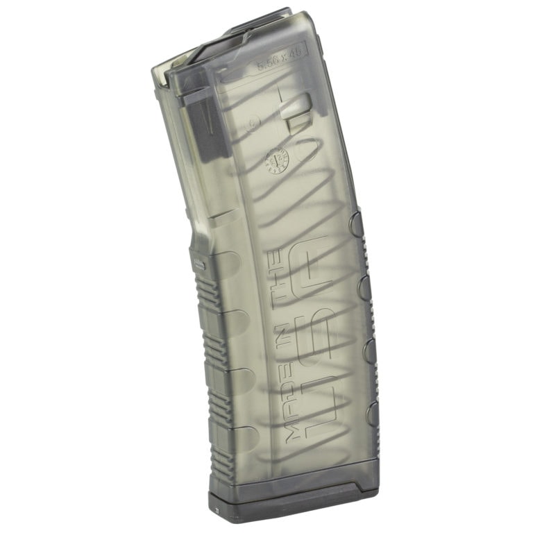 Amend2, Magazine, 223 Remington/556NATO, 30 Rounds, Fits AR Rifles, Polymer Construction, Translucent Smoke