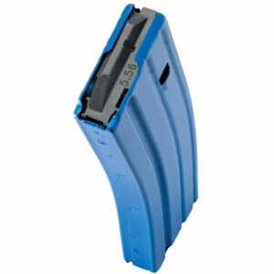 Open Box Return-Duramag Speed AR-15 30 Round Aluminum Magazine - .223/5.56 NATO - Black, Blue