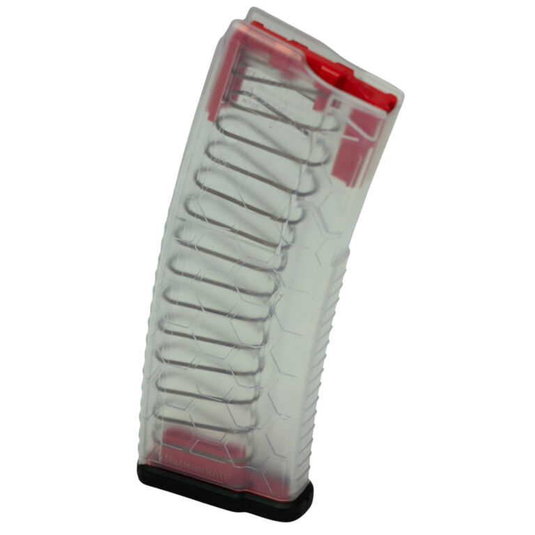 Hexmag Series 2 .223/5.56 NATO AR-15 Magazine - 30 Round - Translucent Clear