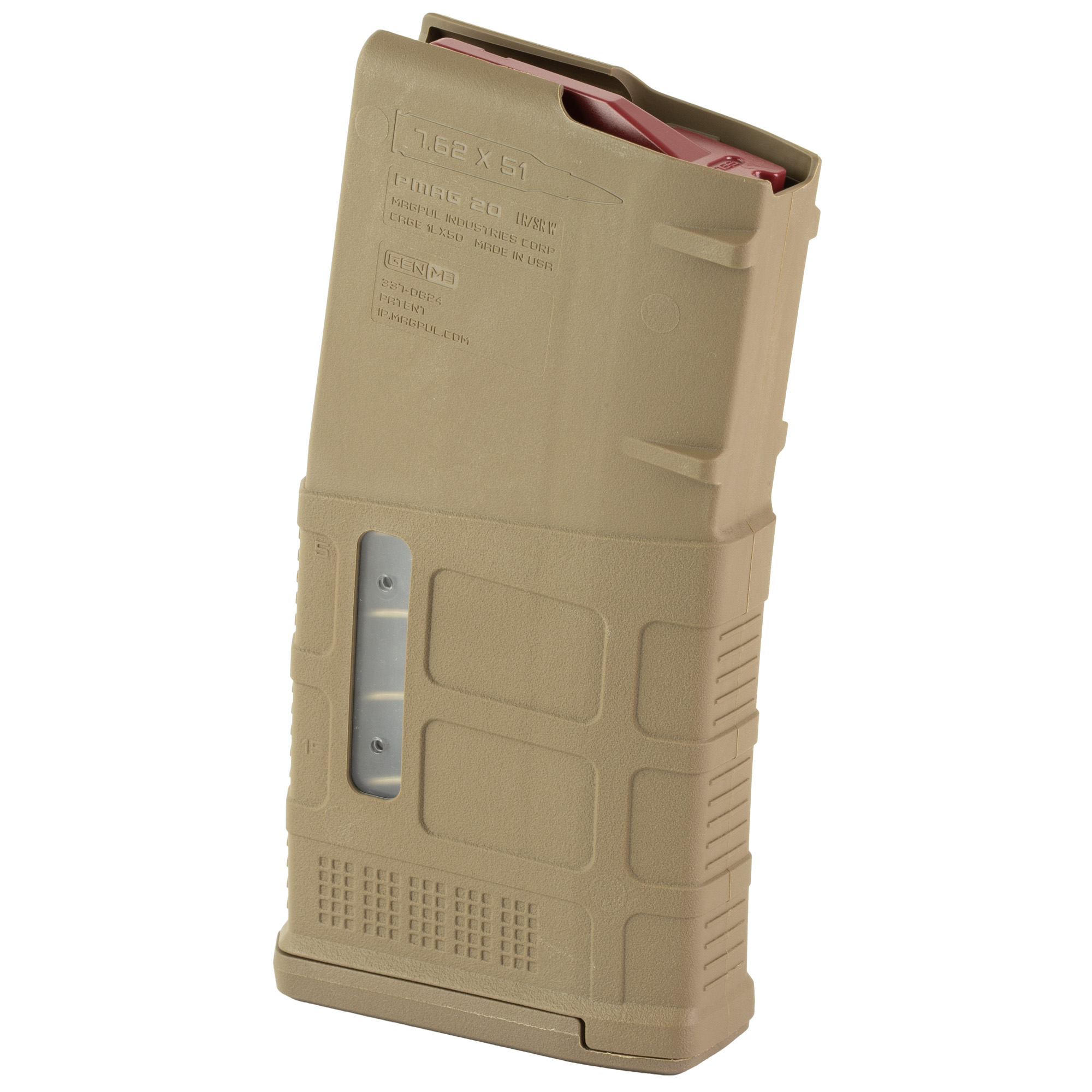 Magpul PMAG LR/SR Gen M3 Window .308/7.62 NATO SR25/AR-10 Magazine