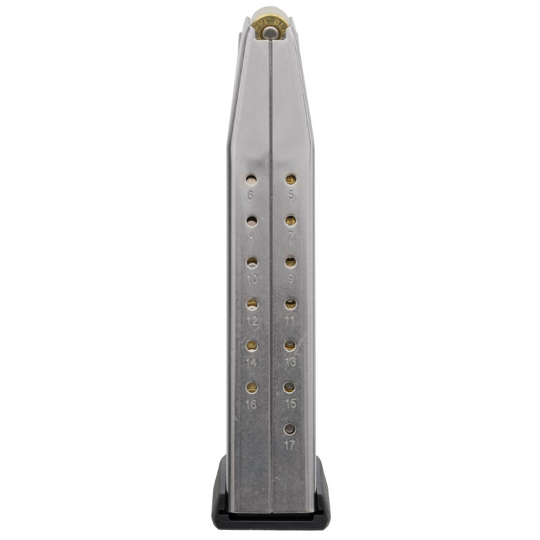 Magpul AMAG Magazine - Sig P365 - 9mm - 17 Rounds - Stainless Steel - Includes Grip Extensions