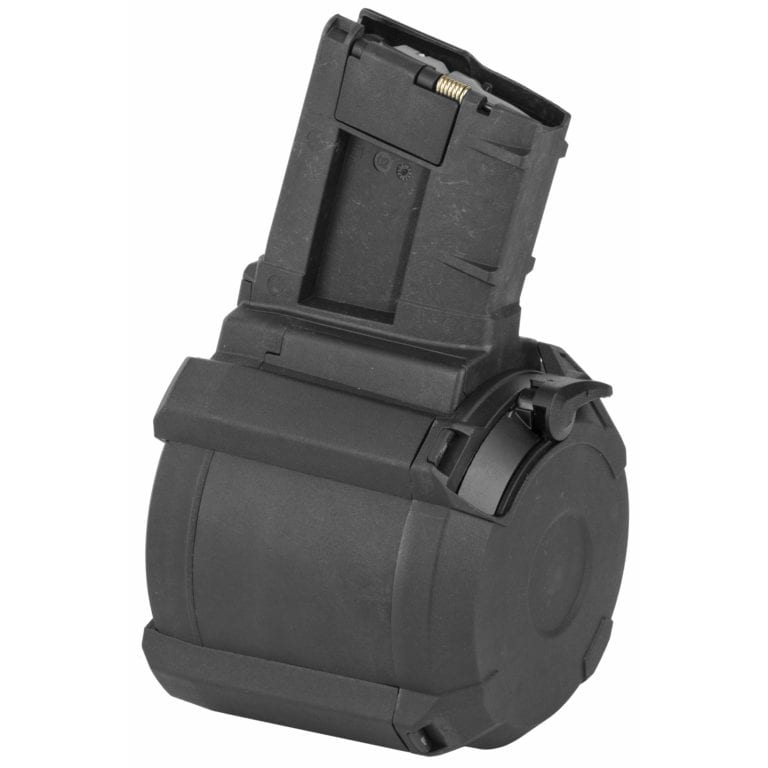 Magpul Industries, Magazine, PMAG D-50, 308 Winchester/762NATO, 50 Rounds, Fits DPMS/SR25/LaRue OBR, Black