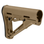 Magpul Industries, CTR Carbine Stock, Fits AR-15 Mil-Spec Buffer Tubes, Matte Finish, Modified Coyote Brown