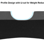 Deep U-Cut rail barely adds weight and blends with the rifle's lines