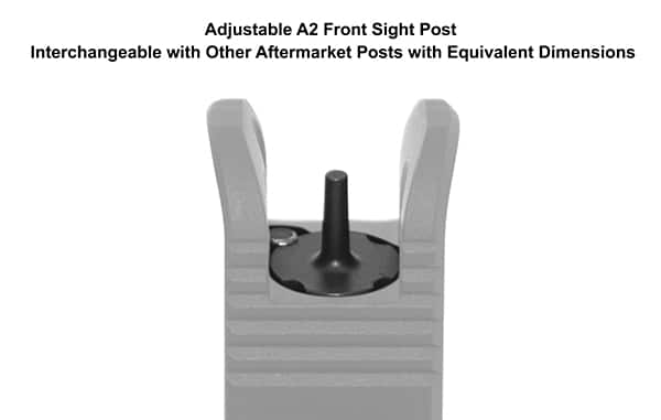 Compatible with A2 Style Aftermarket Front Sight Posts