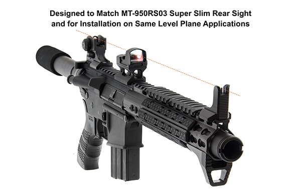 Designed to work with UTG Fixed Rear Sight