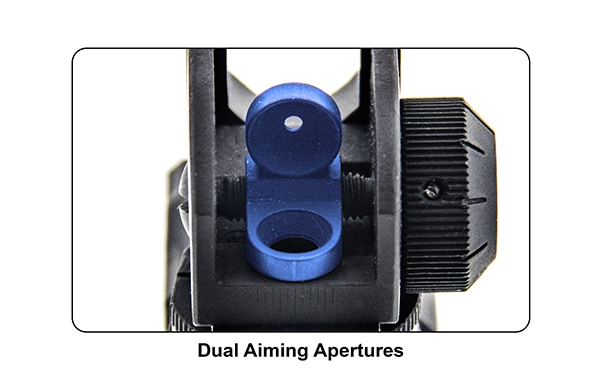 Flippable Rear Sight Aperture