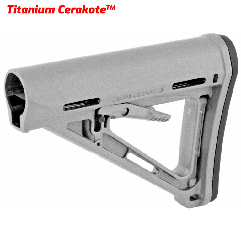 Titanium Cerakote Magpul Buttstock
