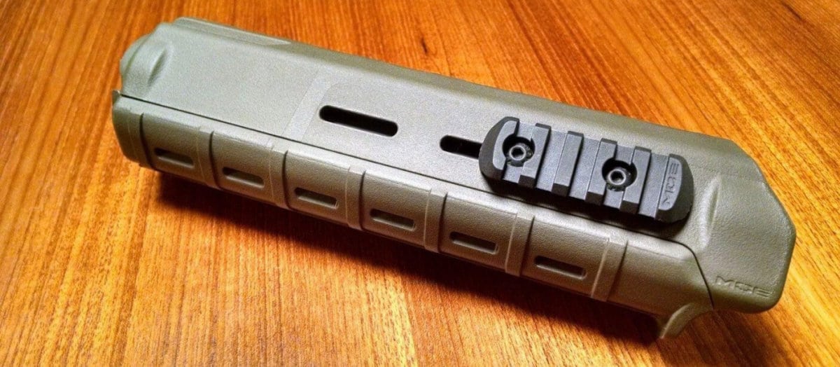 Magpul MOE Polymer Rail Sections Accessory Black 5 Slots MOE Hand Guard MAG406BLK
