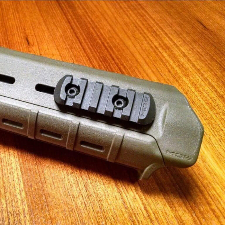 Magpul MOE Polymer Rail Sections Accessory Black 5 Slots MOE Hand Guard MAG406BLK