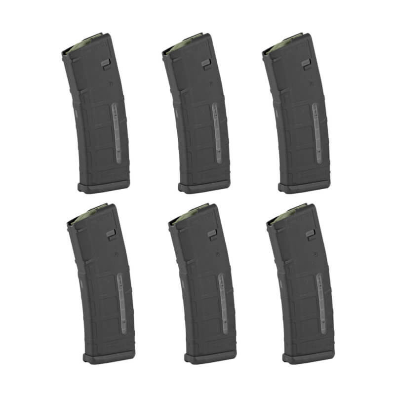 6-Pack - Magpul PMAG 30-Round M2 MOE Window Magazine - .223 / 5.56 NATO - MAG570 ...