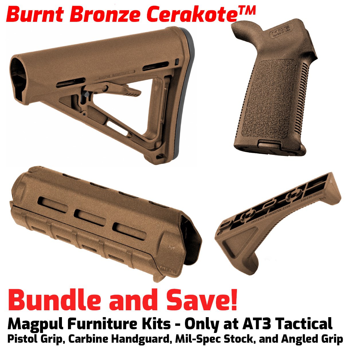 トイガン magpul moe stock & grip Magpul MOE M-LOK Furniture Kit | AR 15 Parts | AT3 Tactical