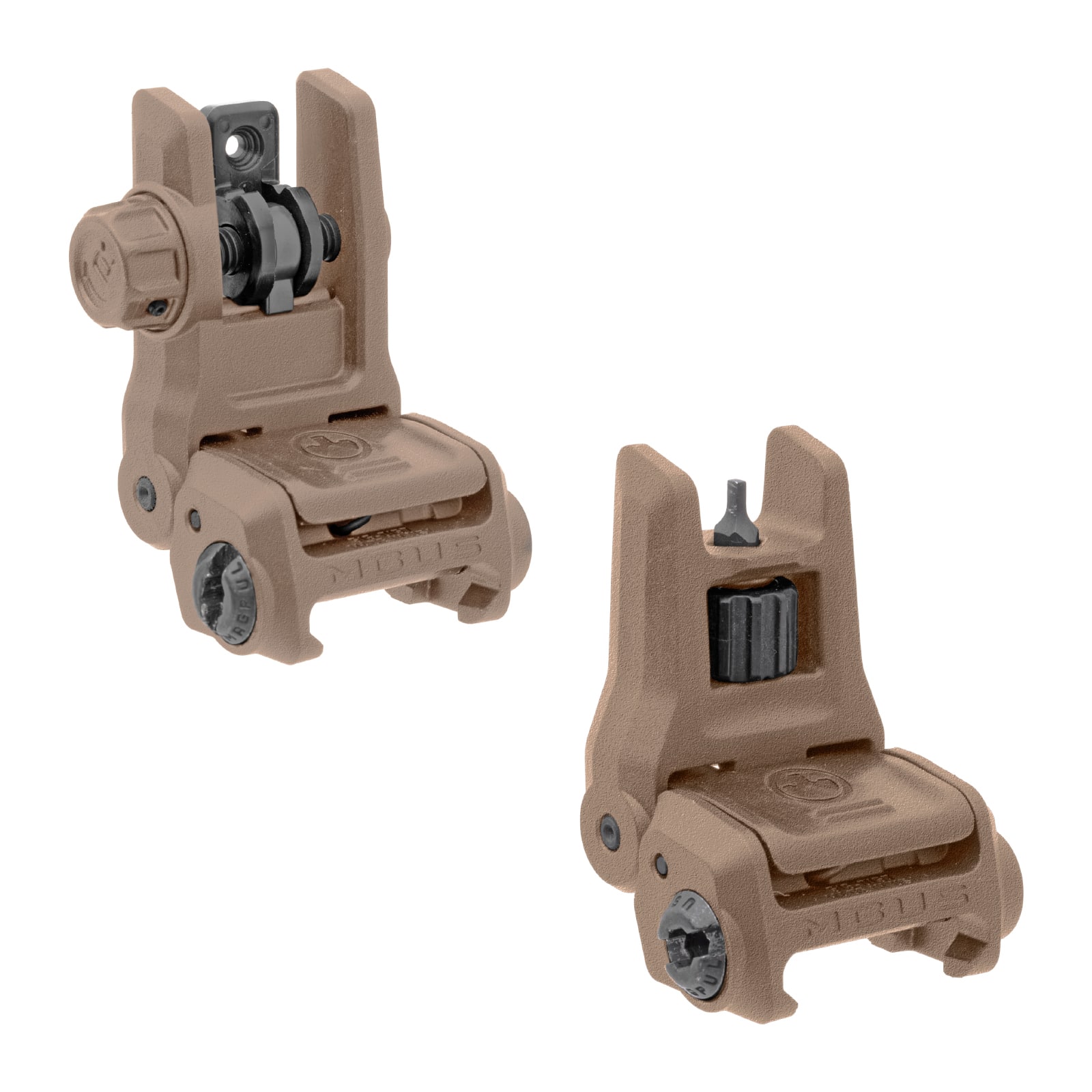 Unknown Magpul MBUS Gen 3 Front And Rear AR-15 Back-Up Sight Kit - Flat Dark Earth (Color: Flat Dark Earth)