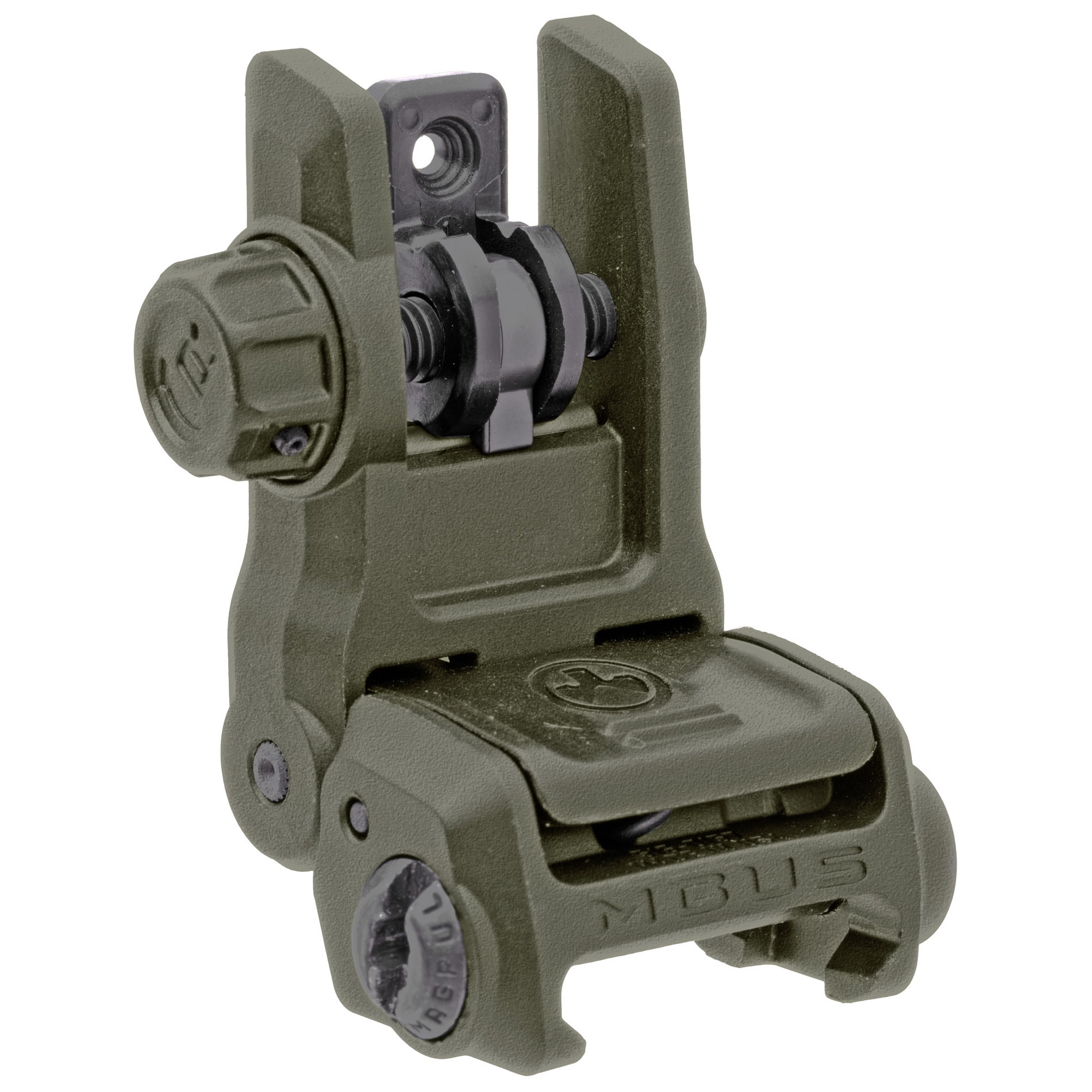 Unknown Magpul MBUS Gen 3 AR-15 Rear Back-Up Sight - MAG1167 - OD Green (Color: OD Green)