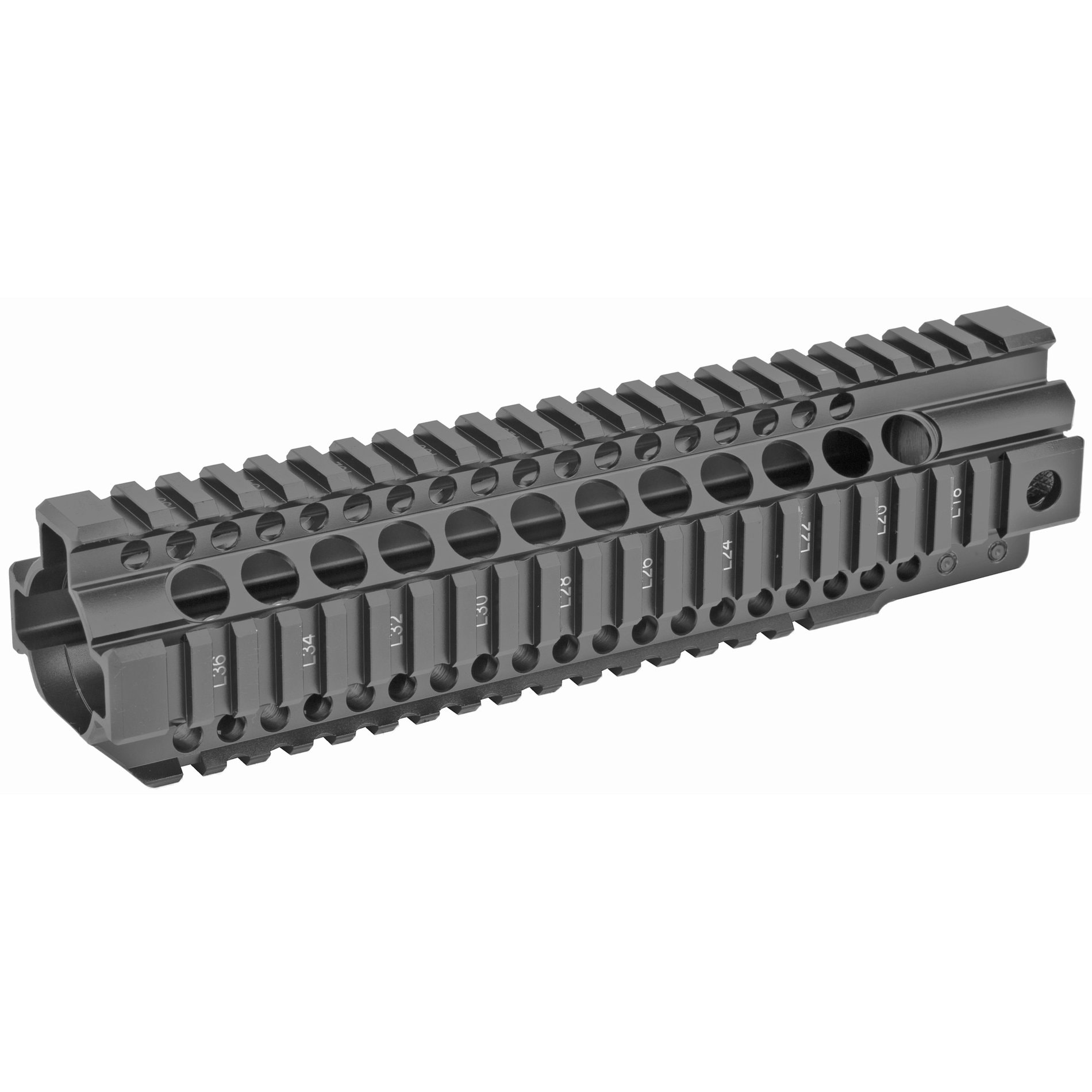 Unknown Midwest Industries Combat T-Series Free Float Quad Rail AR-15 Handguard - Picatinny - 7 Lengths Available - 9.5 Inch (Length: 9.5 Inch)