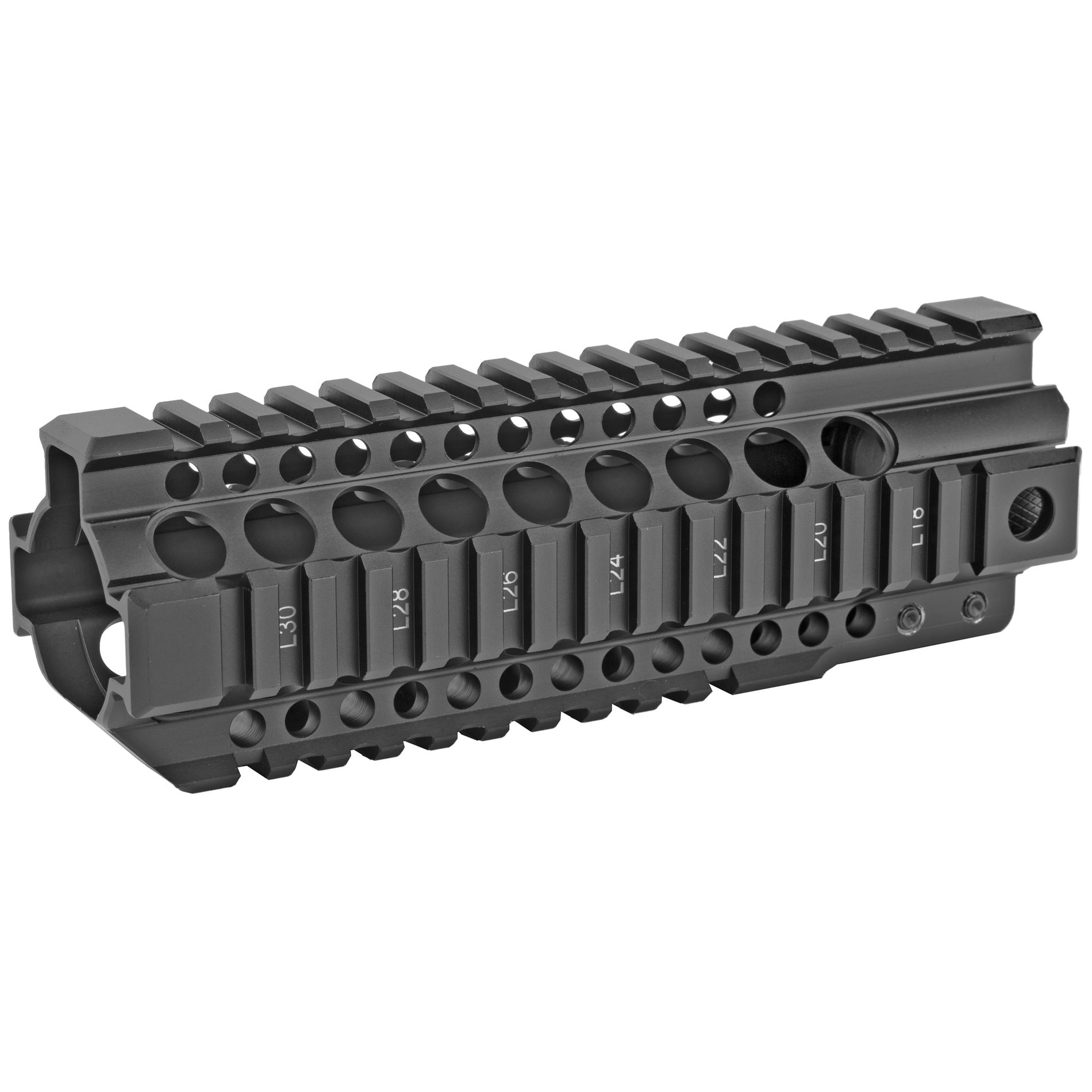 Unknown Midwest Industries Combat T-Series Free Float Quad Rail AR-15 Handguard - Picatinny - 7 Lengths Available - 7.25 Inch (Length: 7.25 Inch)