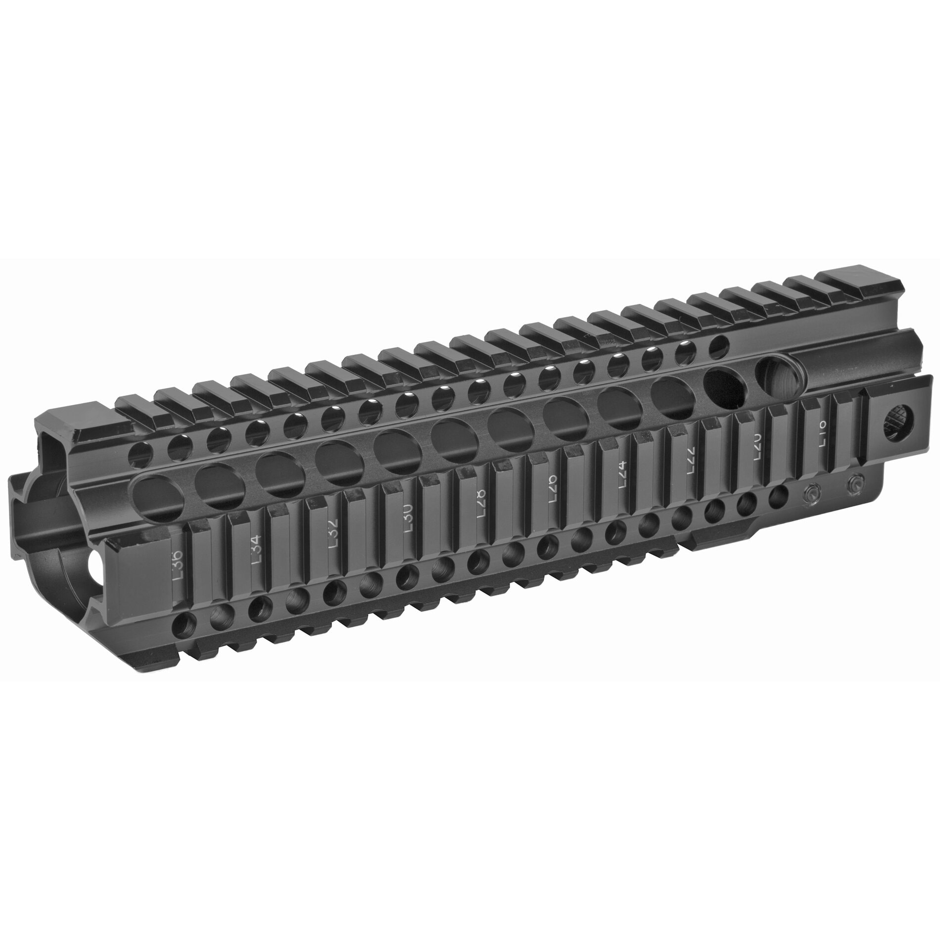 Unknown Midwest Industries Combat T-Series Free Float Quad Rail AR-15 Handguard - Picatinny - 7 Lengths Available - 9.25 Inch (Length: 9.25 Inch)