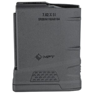 Open Box Return Black- Misson First Tactical Extreme Duty 10 Round AR10 Magazine- 308 Win