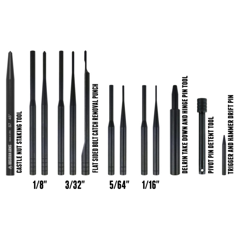Obsidian Arms Complete AR-15 Armorer’s Punch Set - 13-piece