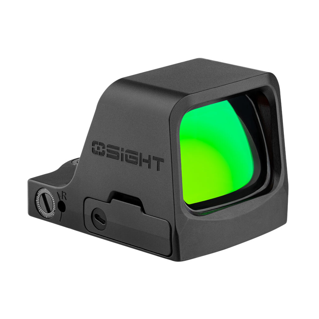 Osight C Open Reflex Red Dot Sight - RMR Footprint - Multi-Reticle - Side Battery - 2 Reticle Colors