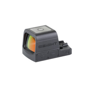 Osight S Open Reflex Green Dot Sight - RMR Footprint - Multi-Reticle - Green - 2 MOA Dot & 32 MOA Circle - Side Battery