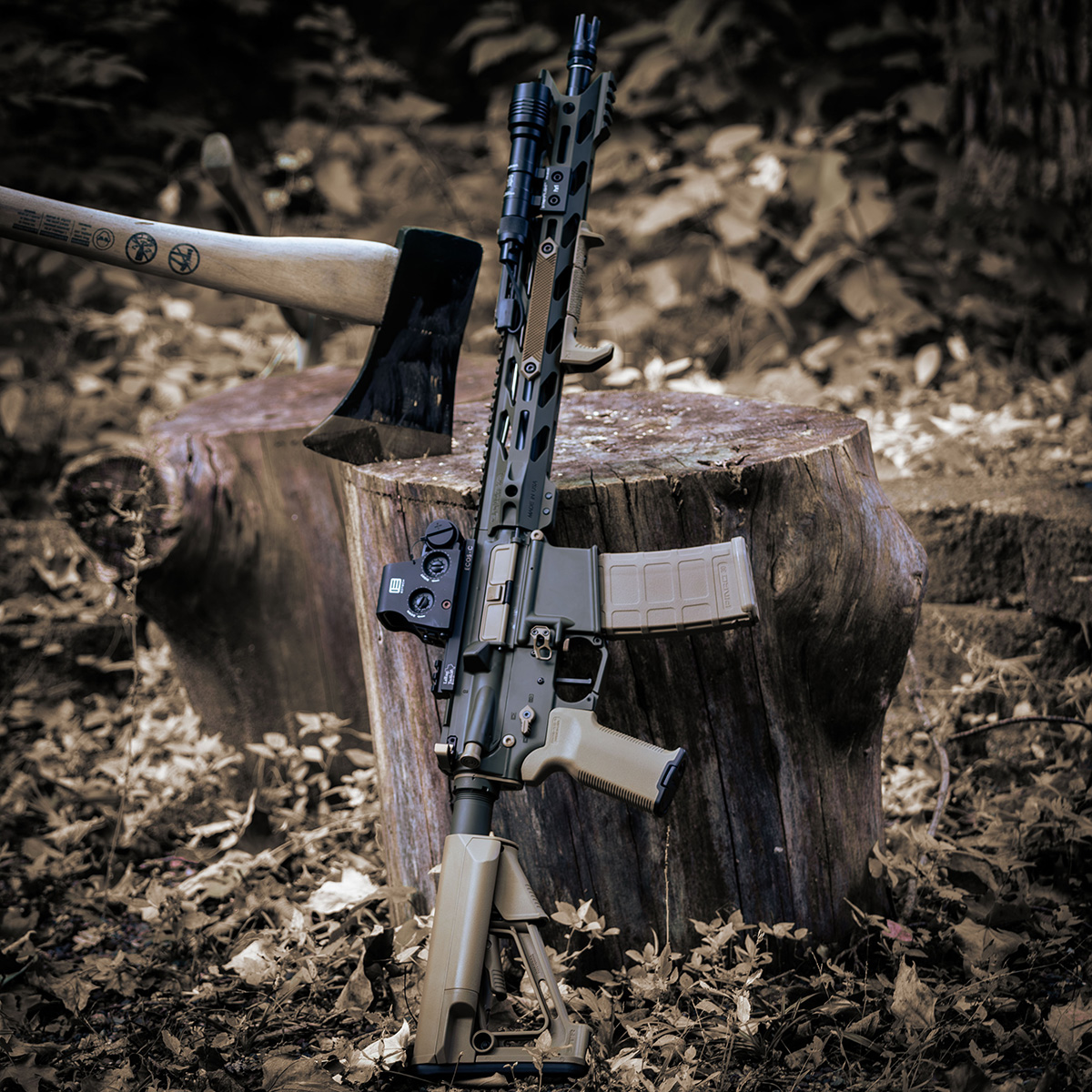 Unknown Freedom Fighter ODG/FDE Complete 5.56 Rifle Build Kit - October Dream Build