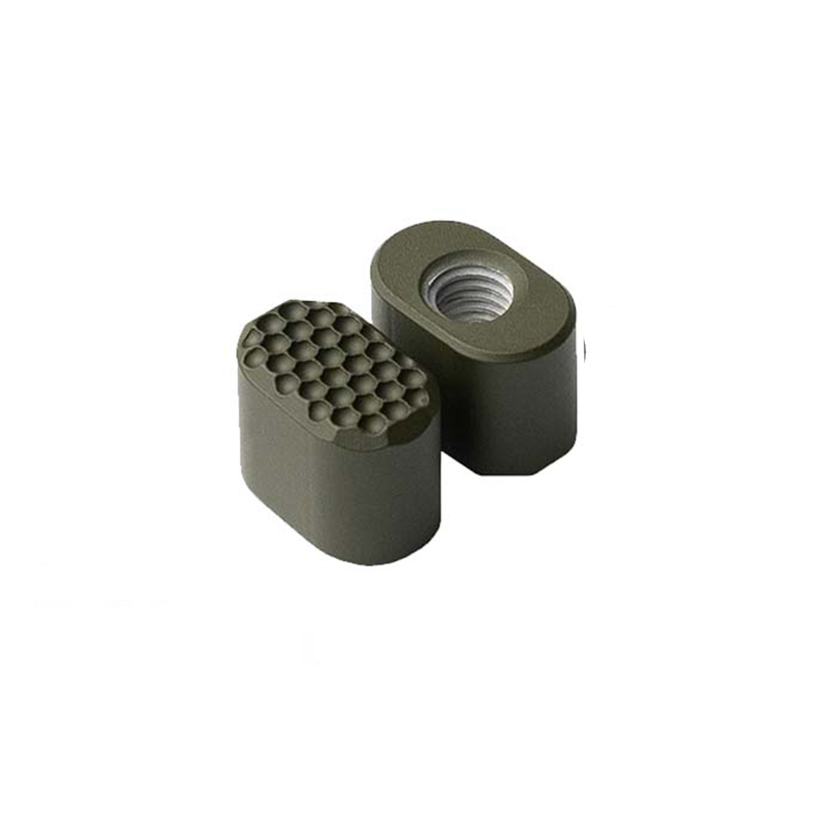 Unknown Phase 5 Weapon Systems PMR AR-15 Dimpled Magazine Release - 3 Colors Available - OD Green (Color: OD Green)