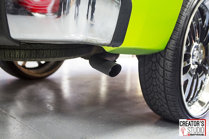 If you can paint your muffler with it, it should work on a gun.