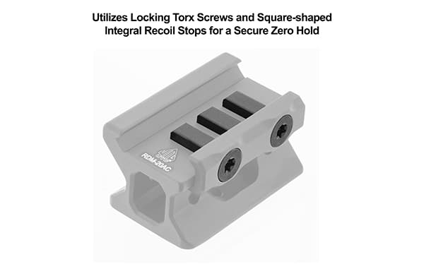 UTG RDM20 Absolute Cowitness Riser Mount for Fastfire Pattern Red Dot Sights