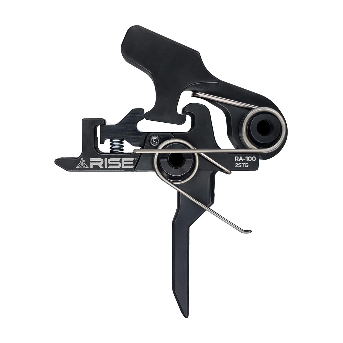 Rise Armament 4.5 Pound Two-Stage Trigger – Includes Mil-Spec Trigger and Hammer Pins – Flat or Curved – Curved
