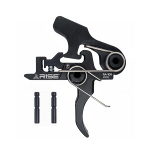 Rise Armament 4.5 Pound Two-Stage Trigger - Includes Mil-Spec Trigger and Hammer Pins - Flat or Curved