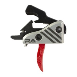 Rise Armament BLITZ Elite Performance Drop-In Single-Stage Trigger - Curved Bow w/ Anti-Walk Pins - Red