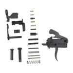 Rise Armament RAVE 140 3.5 Pound Single Stage Drop-In Trigger - Includes Anti-Walk Pins & Lower Parts Kit - No Grip - No Trigger Guard - Flat or Curved