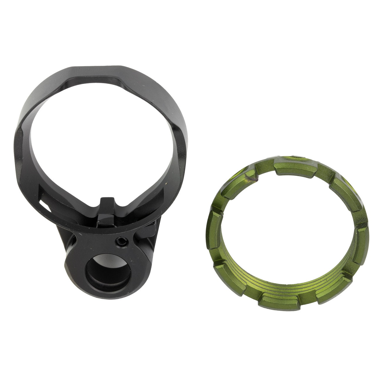 Unknown Fortis K2 Enhanced End Plate with Locking Lever and Castle Nut - OD Green (Color: OD Green)