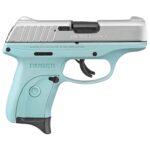 Ruger EC9S 9mm 3.1" Pistol - 7 Rounds - Silver/Turquoise