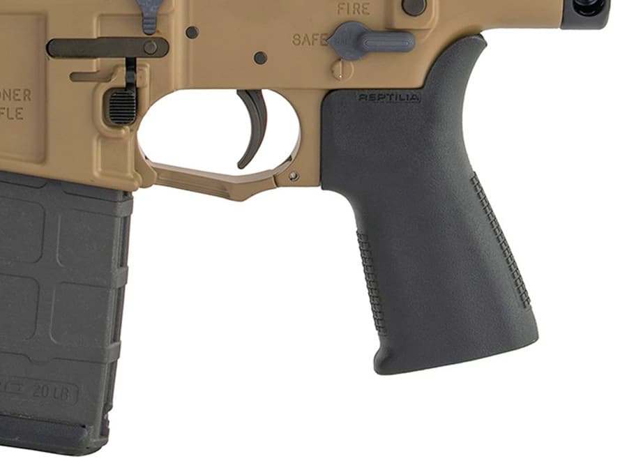 The CQG Grip features excellent texturing and a comfortable, steep grip angle.