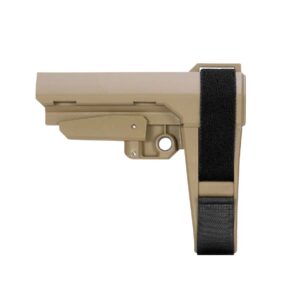 Open Box Return-SB Tactical SBA3X AR-15 Pistol Brace - No Buffer Tube - Flat Dark Earth
