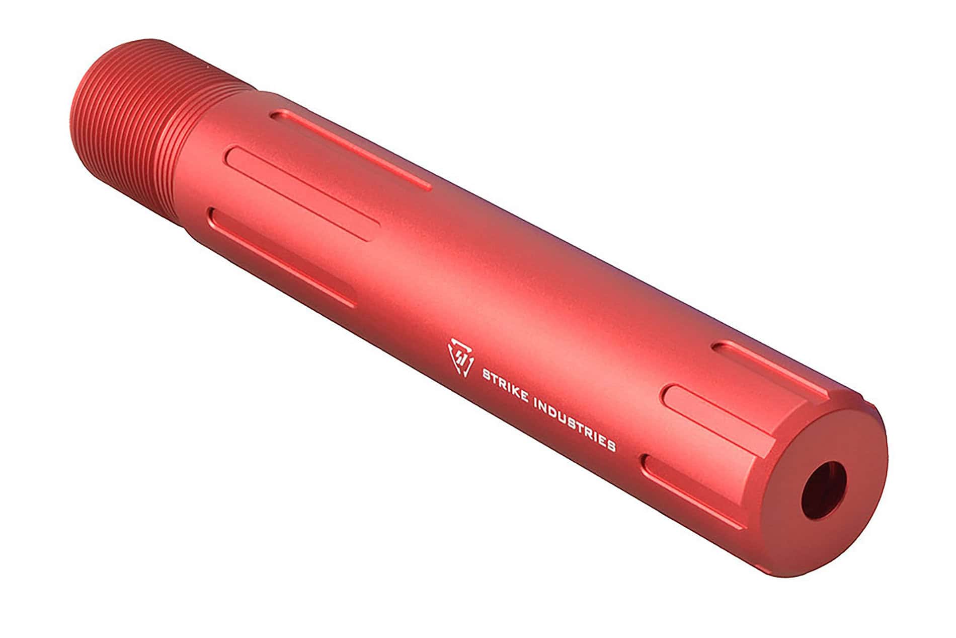 Unknown Strike Industries AR Carbine Length Pistol Buffer Tube - Red (Color: Red)