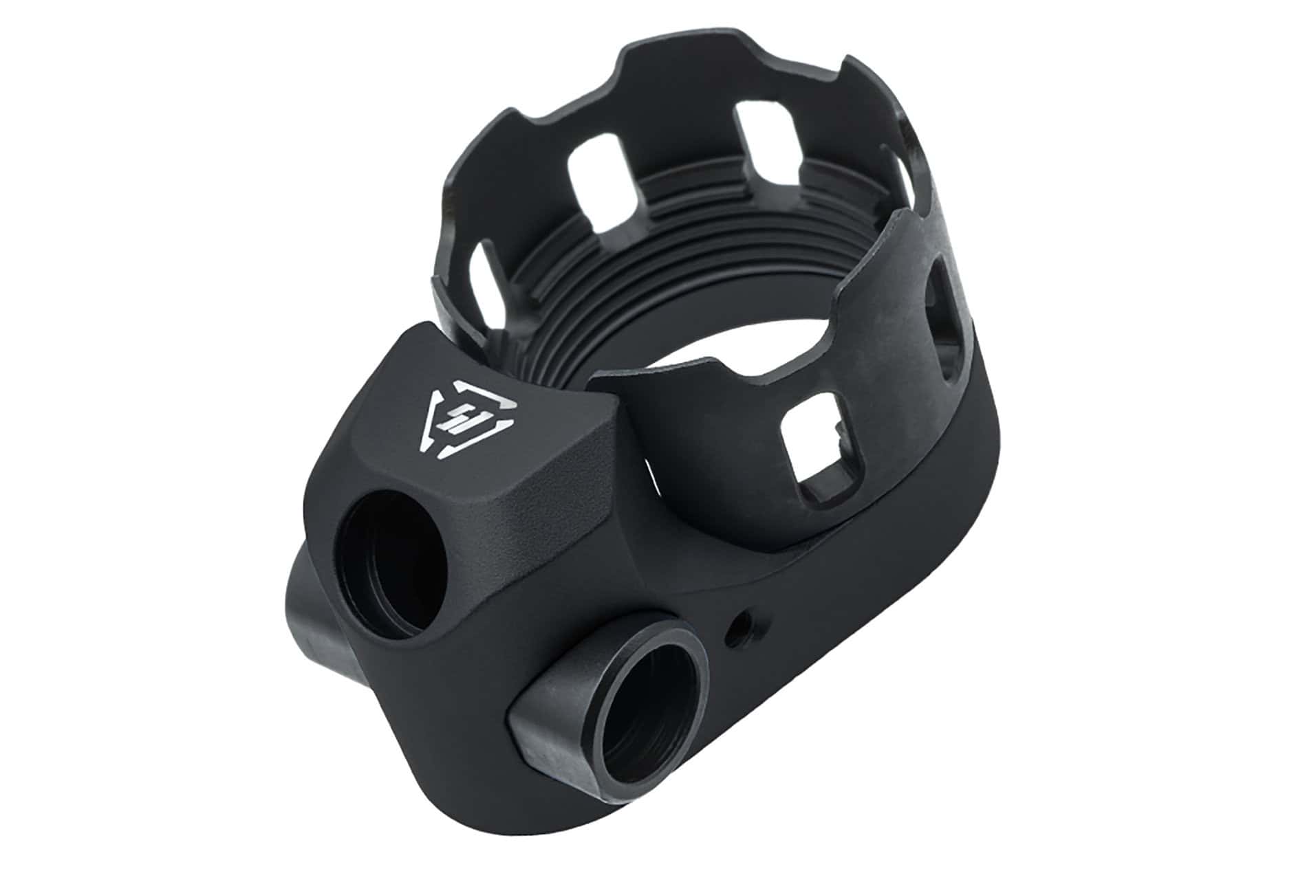 Unknown Strike Industries V2 Enhanced AR-15 Castle Nut with Extended QD Endplate - Black (Color: Black)