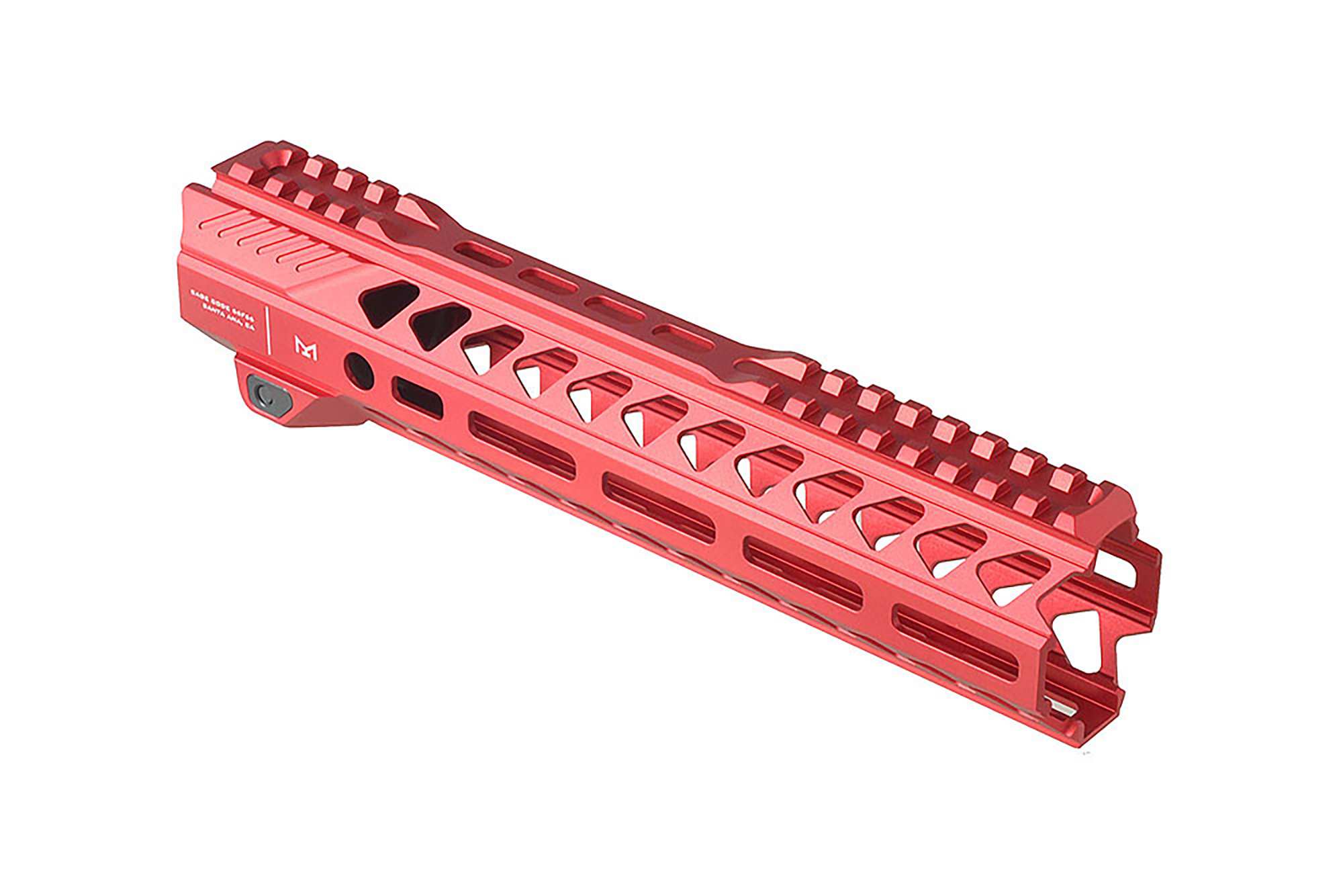 Unknown Strike Industries Strike Rail Free Float AR-15 Handguard - M-LOK - 4 Colors & 5 Lengths Available - 10 Inch, Red (Length: 10 Inch, Color: Red)
