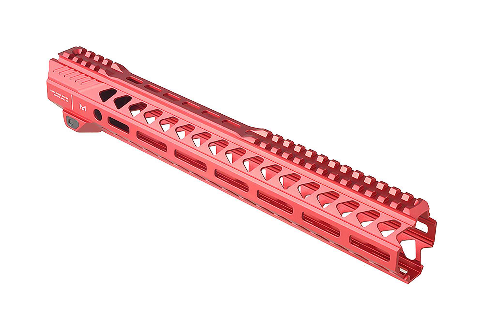 Unknown Strike Industries Strike Rail Free Float AR-15 Handguard - M-LOK - 4 Colors & 5 Lengths Available - 13.5 inch, Red (Length: 13.5 inch, Color: Red)