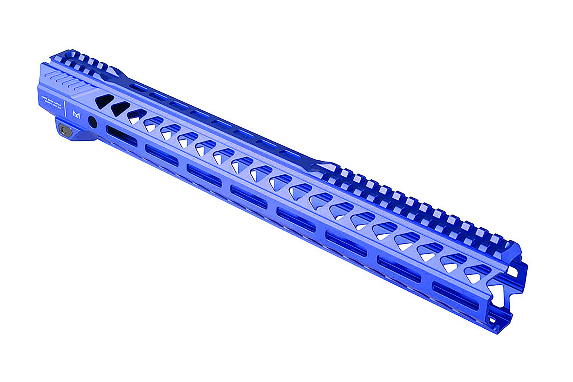 Unknown Strike Industries Strike Rail Free Float AR-15 Handguard - M-LOK - 4 Colors & 5 Lengths Available - 15.5 Inch, Blue (Length: 15.5 Inch, Color: Blue)