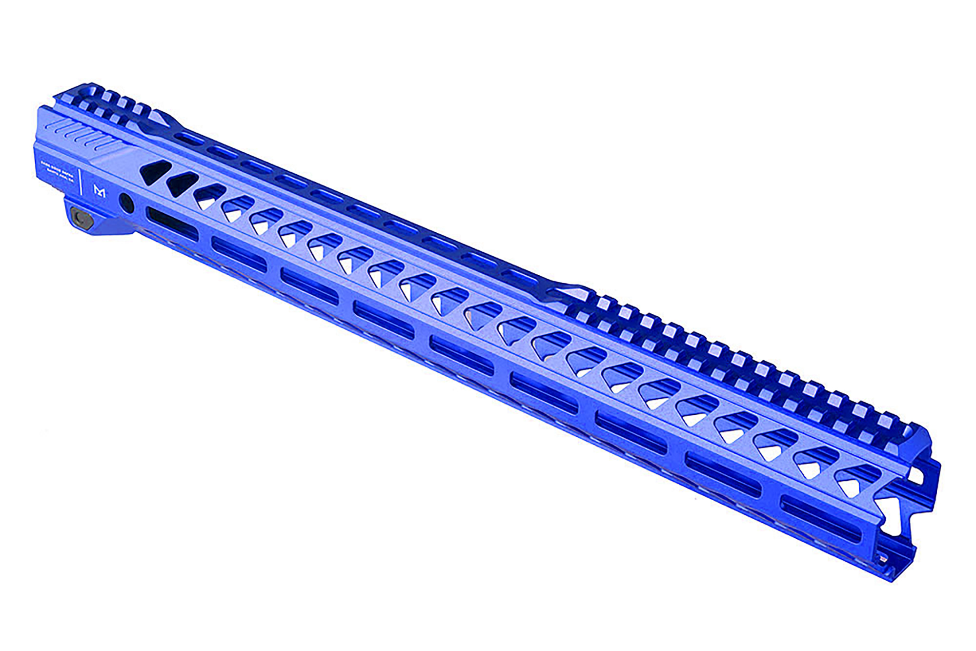 Unknown Strike Industries Strike Rail Free Float AR-15 Handguard - M-LOK - 4 Colors & 5 Lengths Available - 17 inch, Blue (Length: 17 inch, Color: Blue)