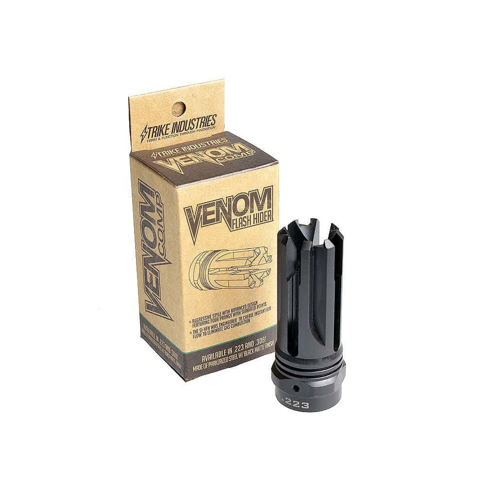 Strike Industries Venom Four Prong AR-15 Flash Hider for .223