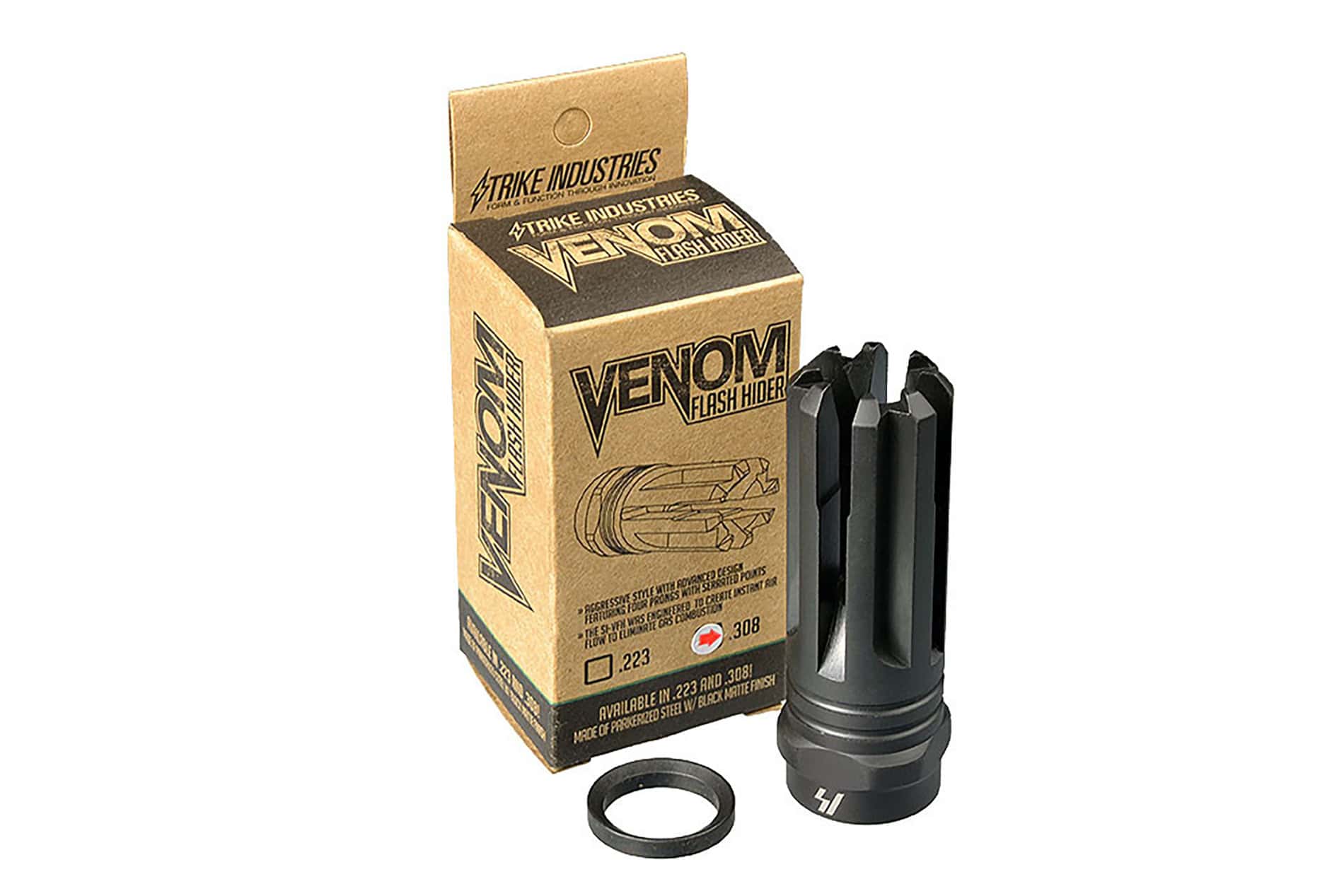 Strike Industries Venom Four Prong AR-10 Flash Hider for .308